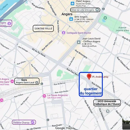 2e Etage, F1 Ventile, Wifi, Centre D'angers Avec Vayny Apartment